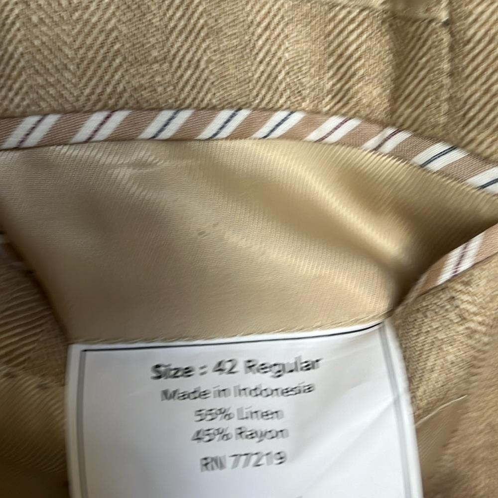 Egara Men’s Blazer Size 42R Herringbone Twill Sz 42 R - Picture 11 of 12